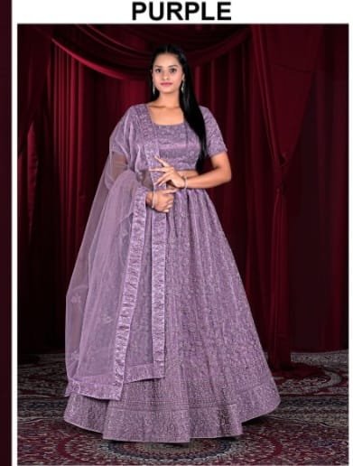 lehenga light purple