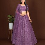 Lehenga purple